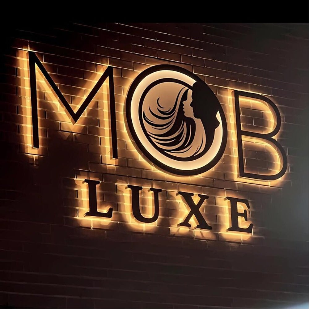 Mob Luxe 3D Backlit Channel Letters Led Light Sign - Shineneon