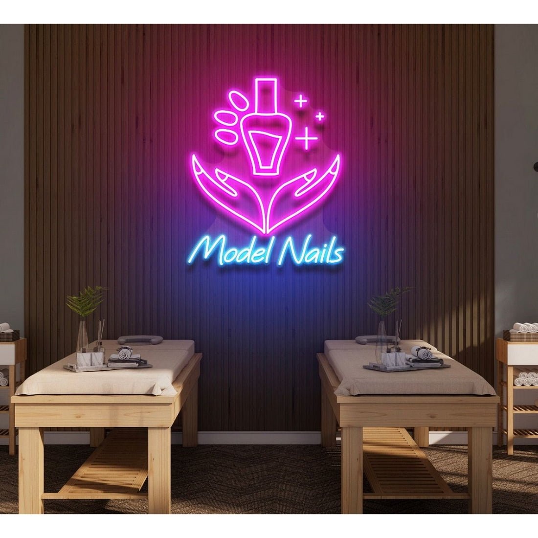 Model Nails Led Sign Business Neon Sign - Shineneon