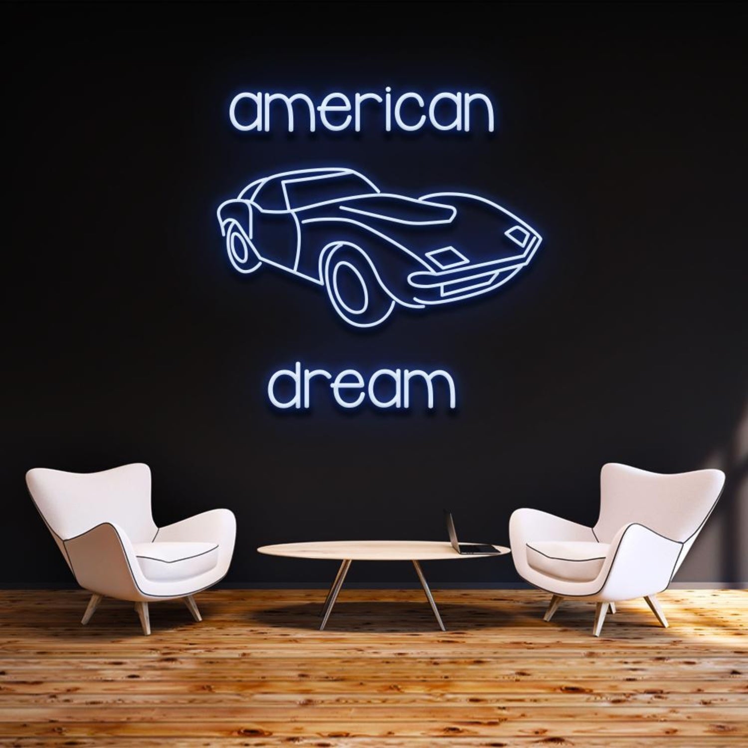Modern American Dream Car Led Neon Sign For Home Garage Wall Art | Shineneon