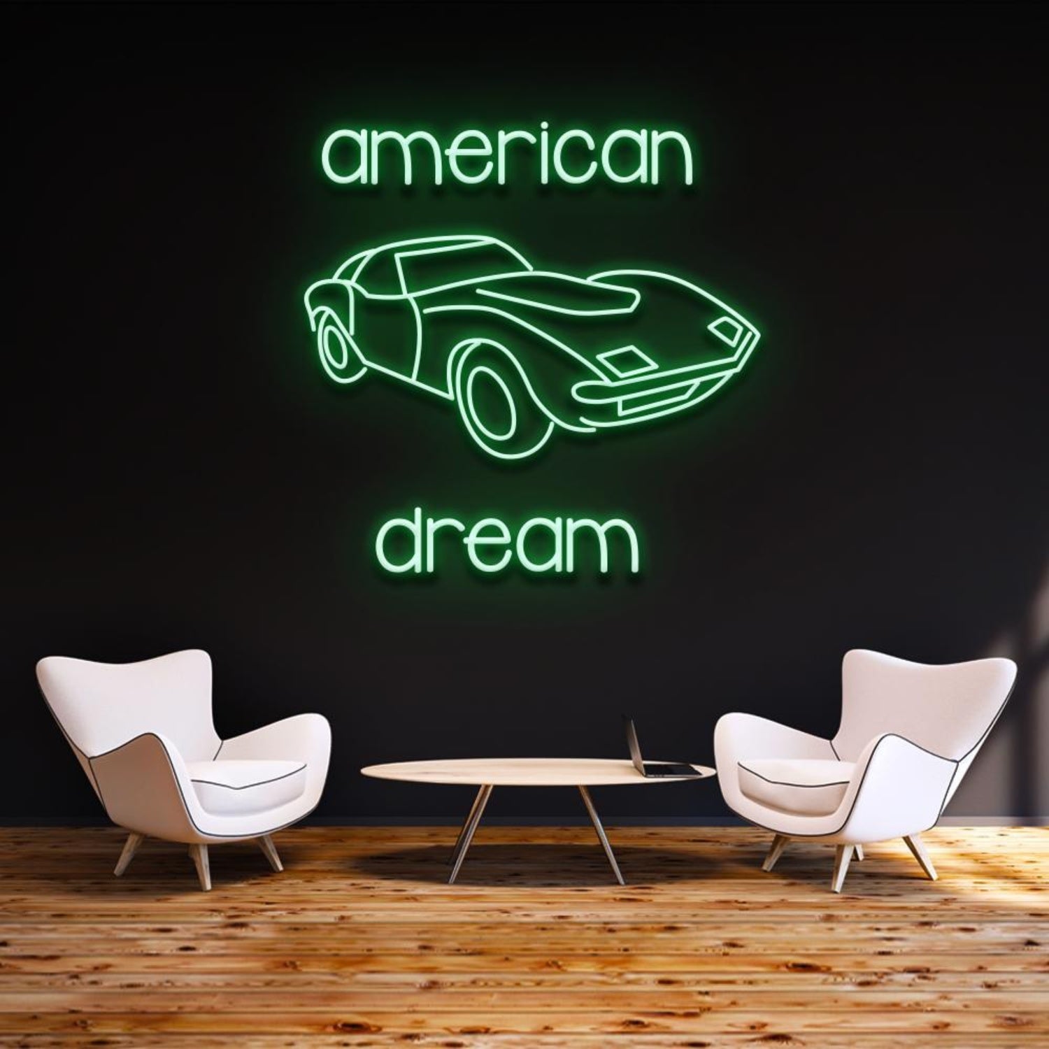 Modern American Dream Car Led Neon Sign For Home Garage Wall Art | Shineneon