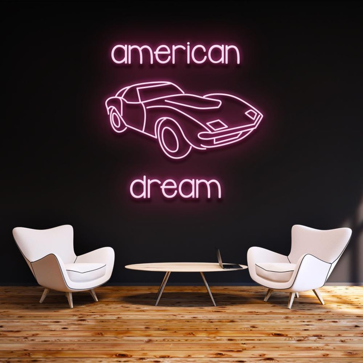 Modern American Dream Car Led Neon Sign For Home Garage Wall Art | Shineneon
