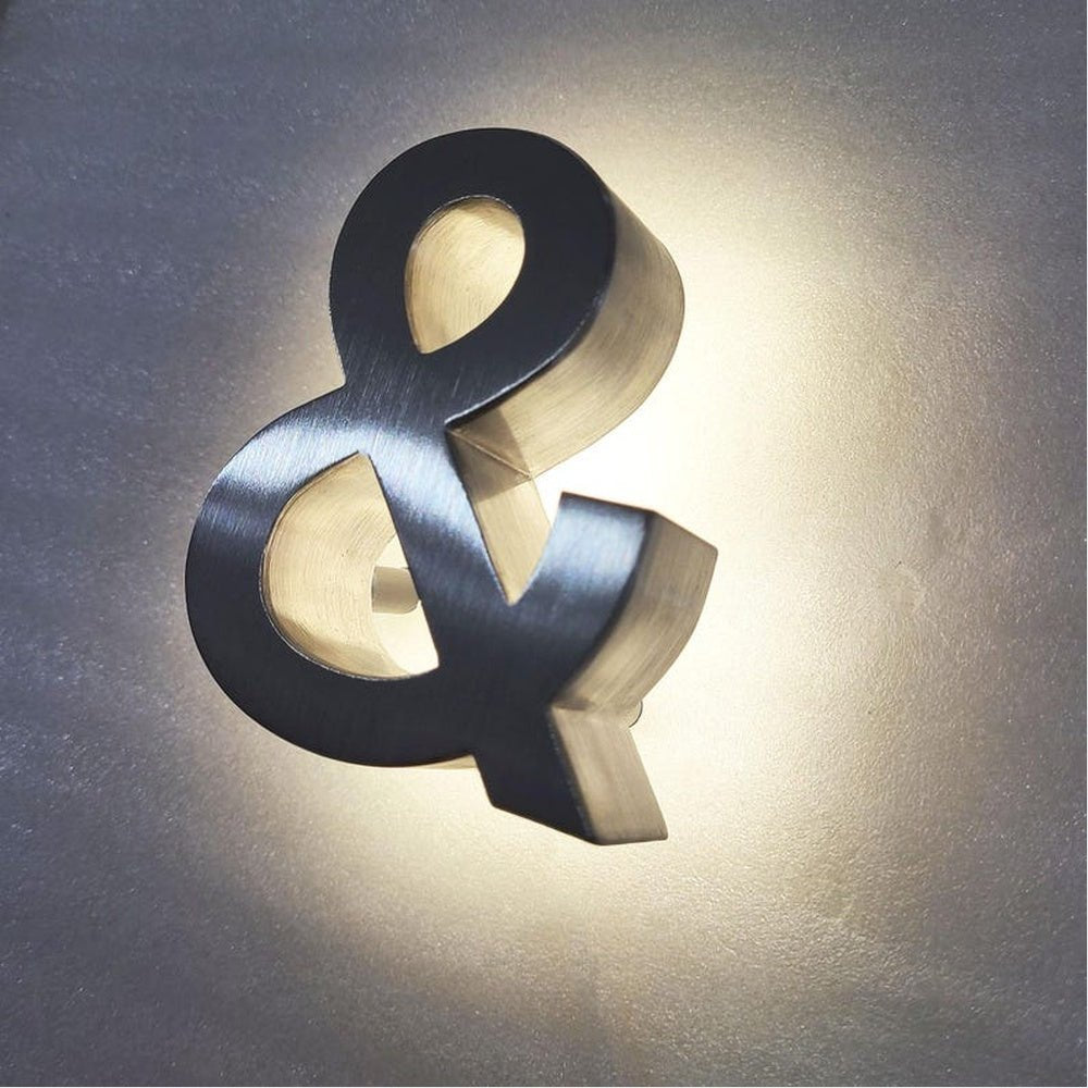 Modern Ampersand 3D Backlit Channel Letters Led Light Sign - Shineneon