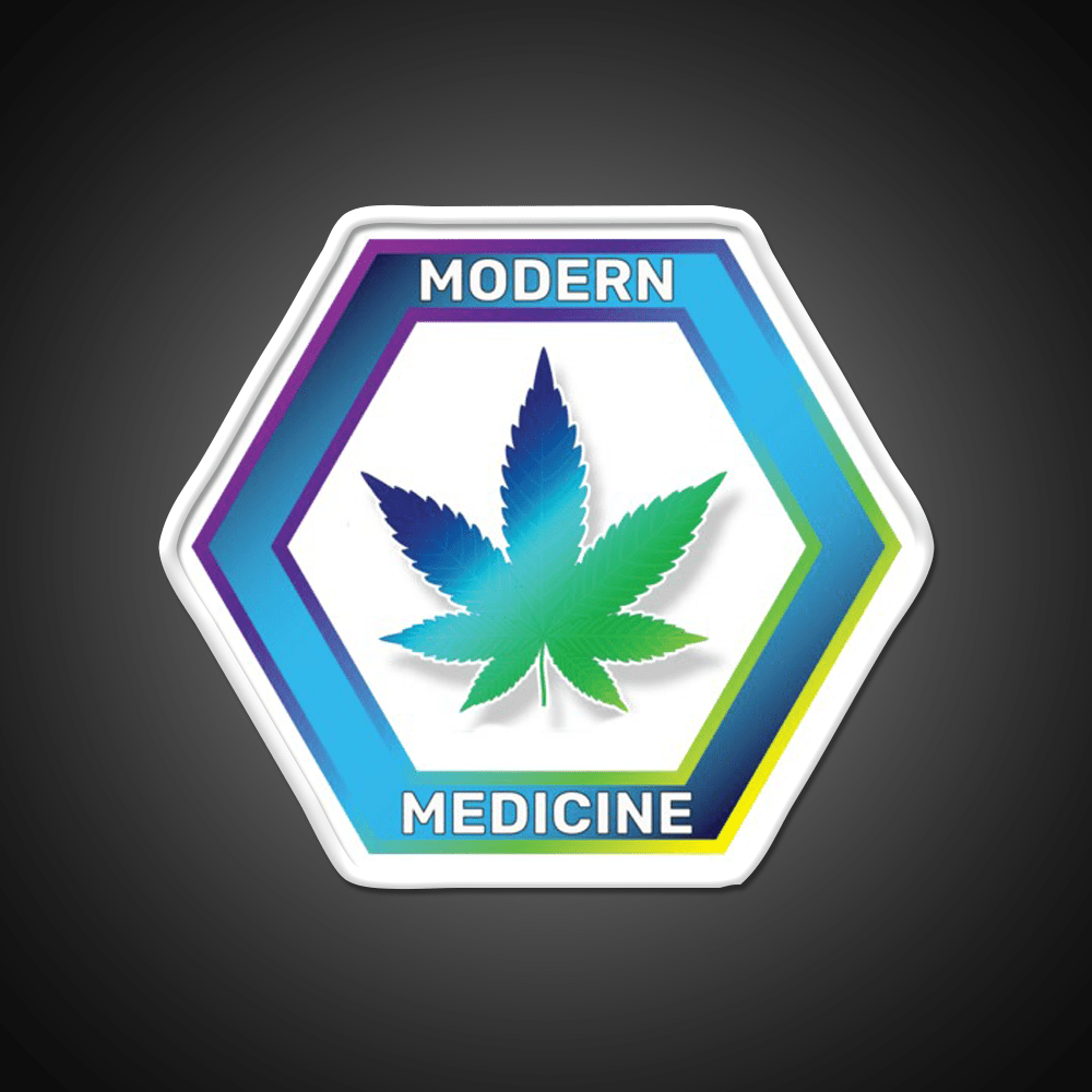 Modern Medicine Hemp Inspired Green Leaf Led Neon Sign Rgb Color - Shineneon
