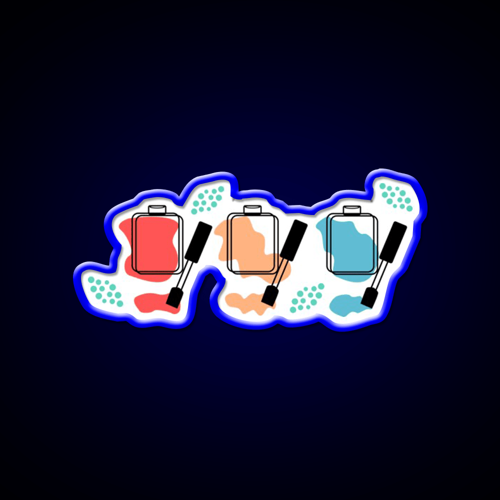 Modern Nail Polish Art Nail Salon Led Neon Sign Rgb Color - Shineneon