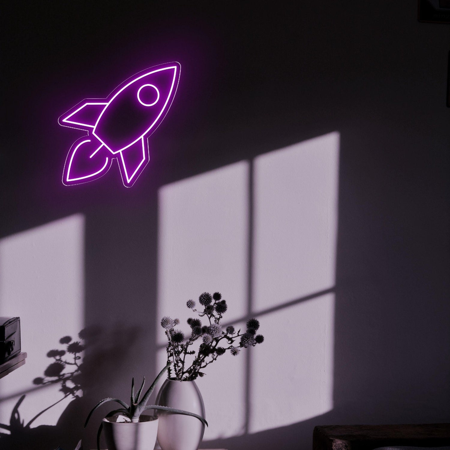 Modern Rocket Led Neon Sign For Home Bedroom Wall Decor | Shineneon