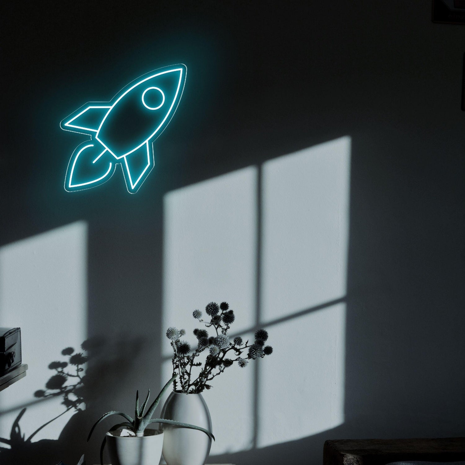 Modern Rocket Led Neon Sign For Home Bedroom Wall Decor | Shineneon