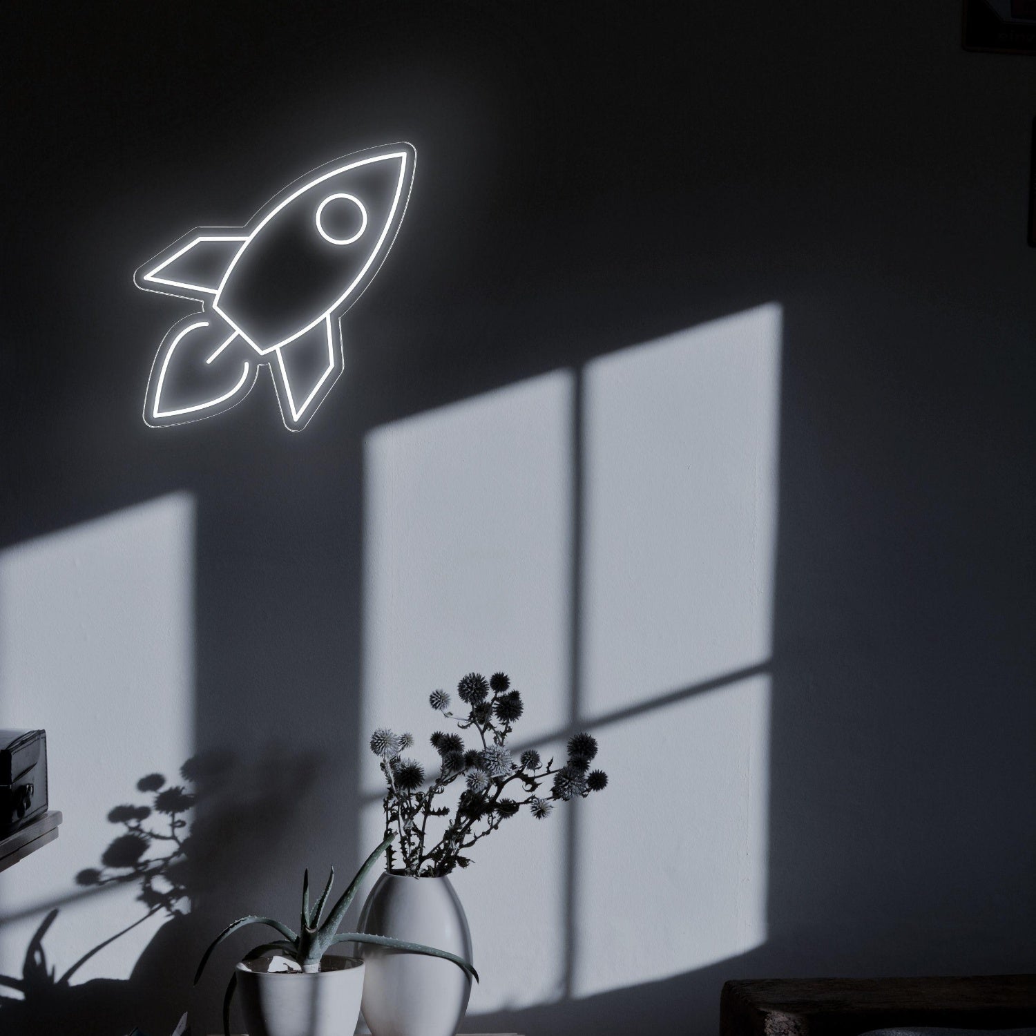Modern Rocket Led Neon Sign For Home Bedroom Wall Decor | Shineneon