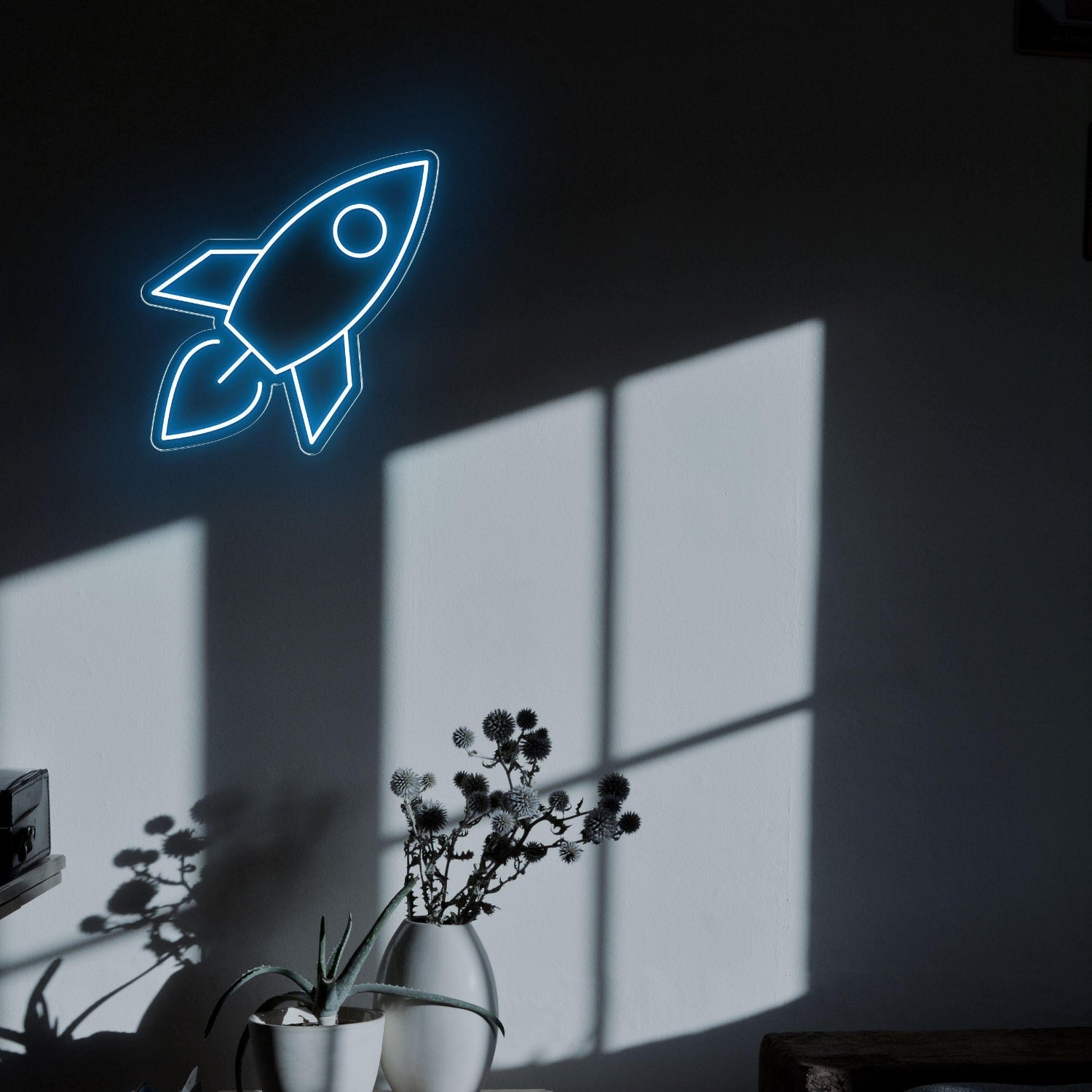 Modern Rocket Led Neon Sign For Home Bedroom Wall Decor | Shineneon
