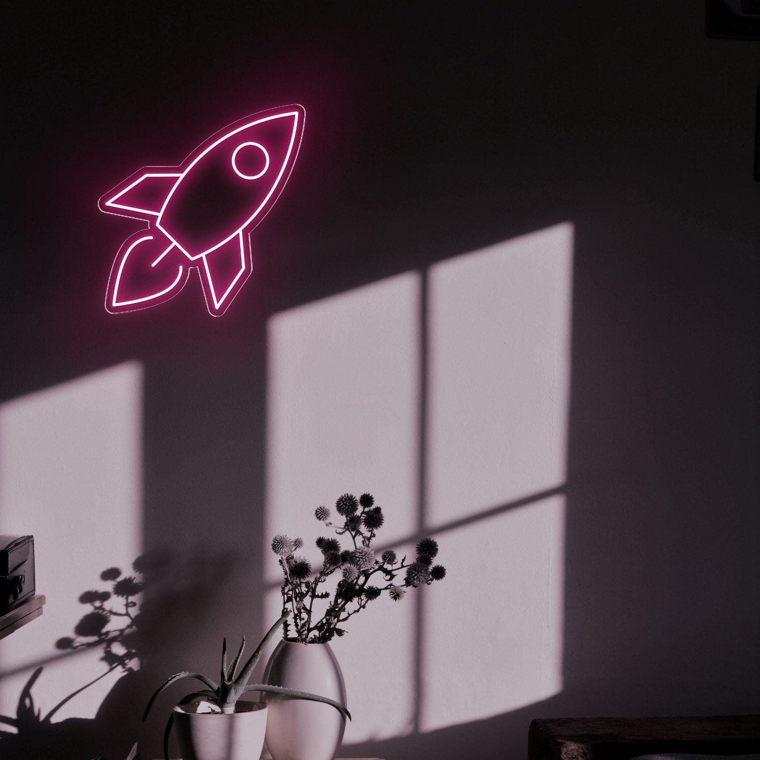 Modern Rocket Led Neon Sign For Home Bedroom Wall Decor | Shineneon