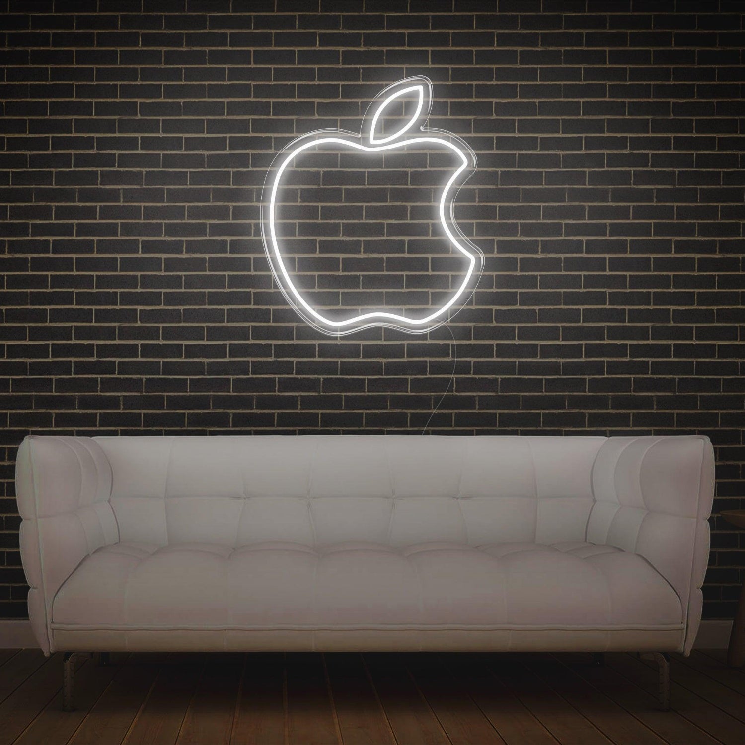 Modern Yellow Apple Led Neon Sign For Home Studio Decor | Shineneon
