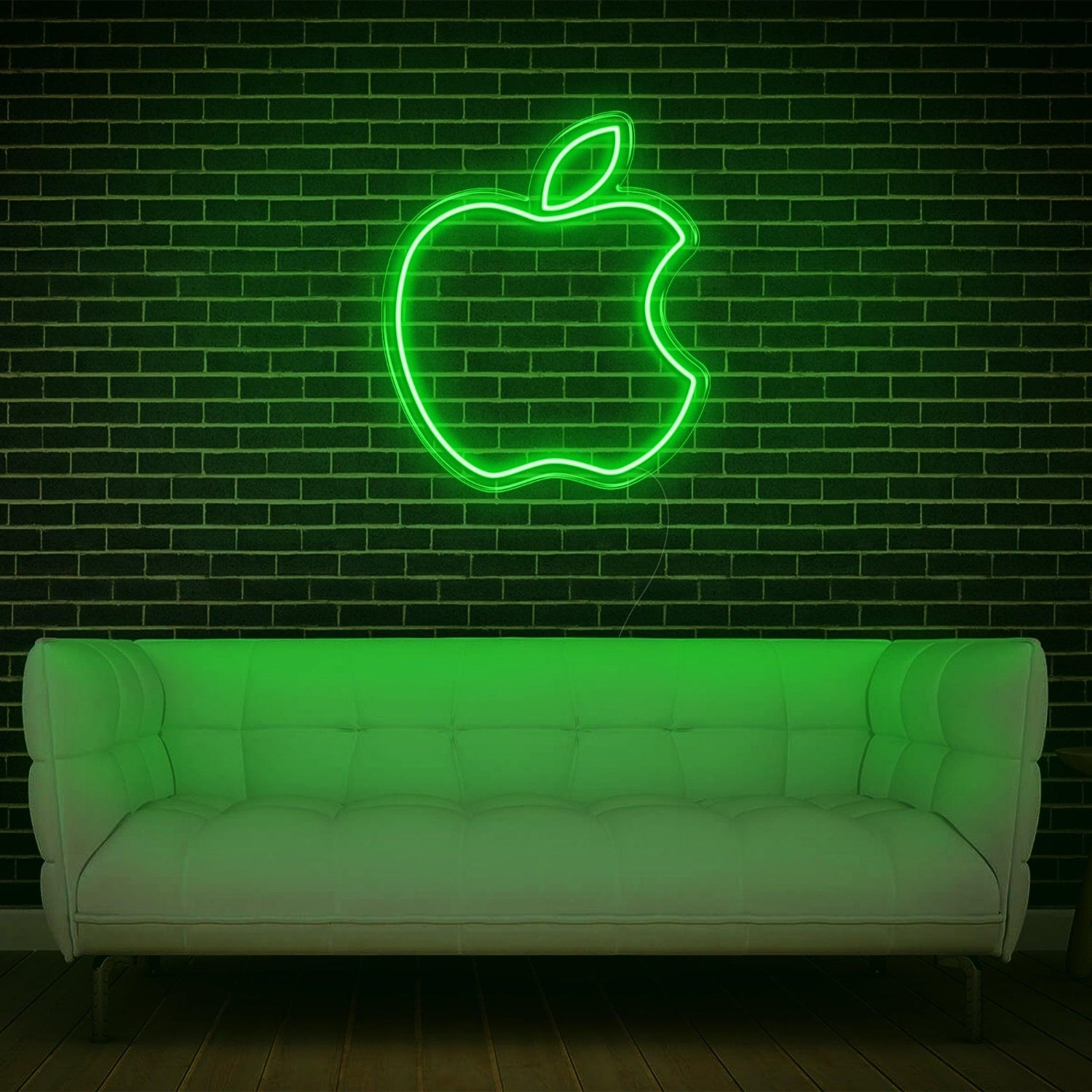 Modern Yellow Apple Led Neon Sign For Home Studio Decor | Shineneon