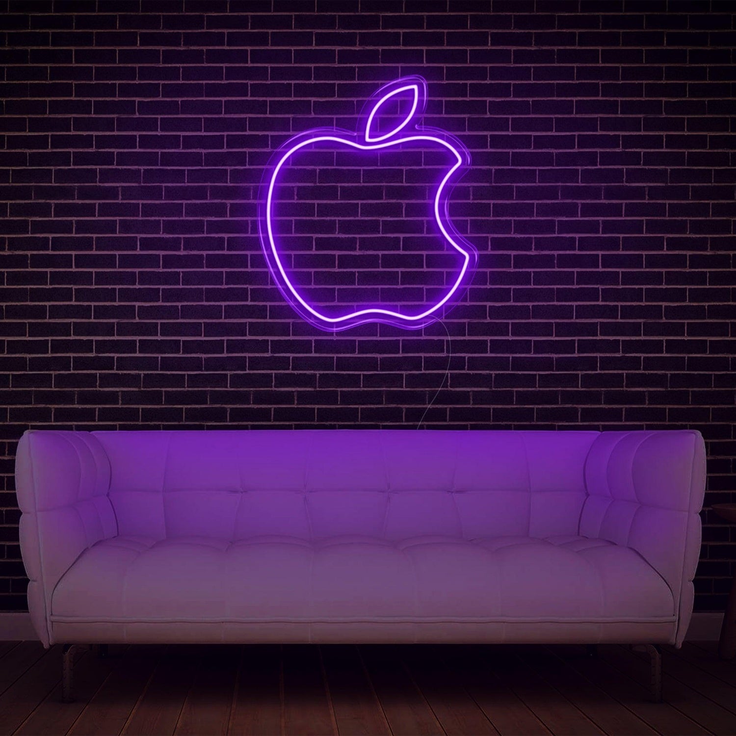 Modern Yellow Apple Led Neon Sign For Home Studio Decor | Shineneon