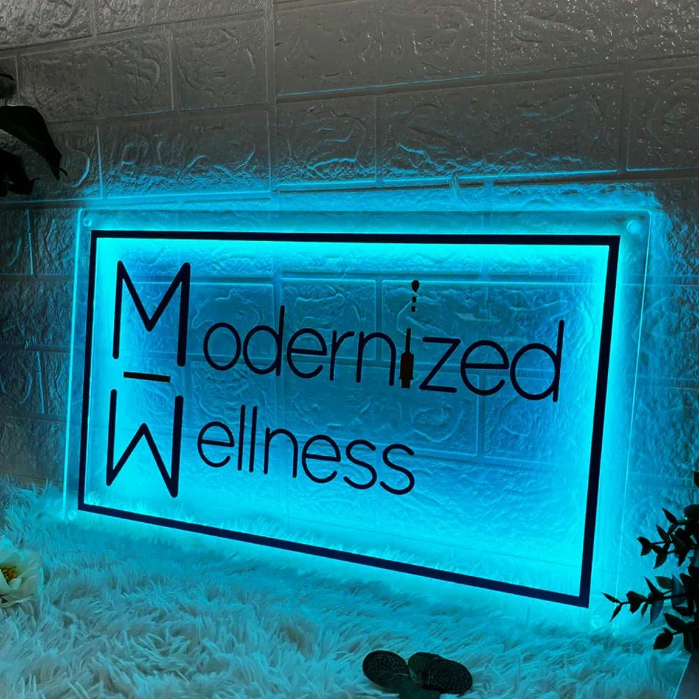 Modernized Wellness Acrylic Business Logo Sign - Shineneon