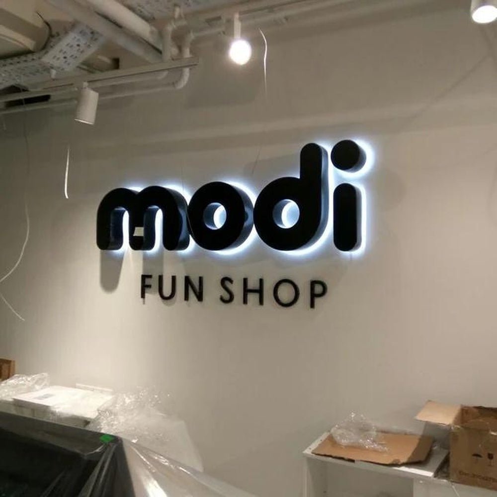 Modi 3D Backlit Letters Business Metal Led Sign - Shineneon
