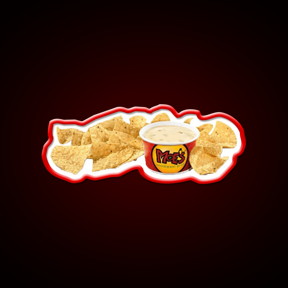Moes Queso Cheese Fast Food Led Neon Sign For Burger Place Rgb Color - Shineneon