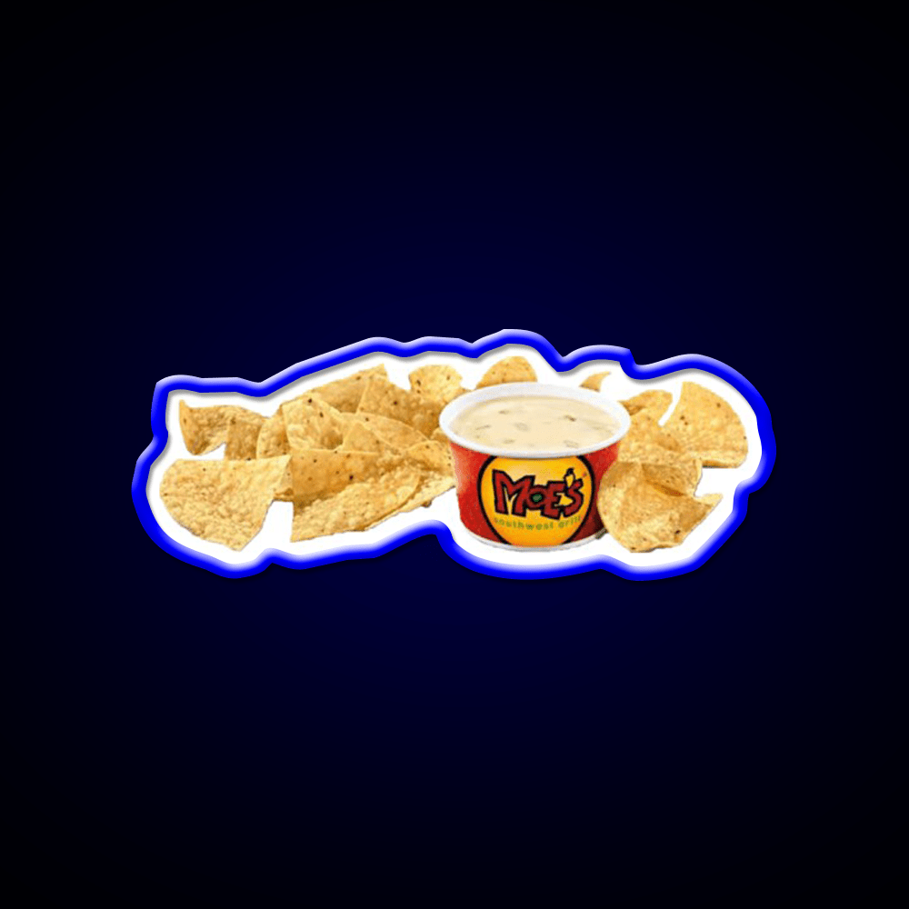 Moes Queso Cheese Fast Food Led Neon Sign For Burger Place Rgb Color - Shineneon