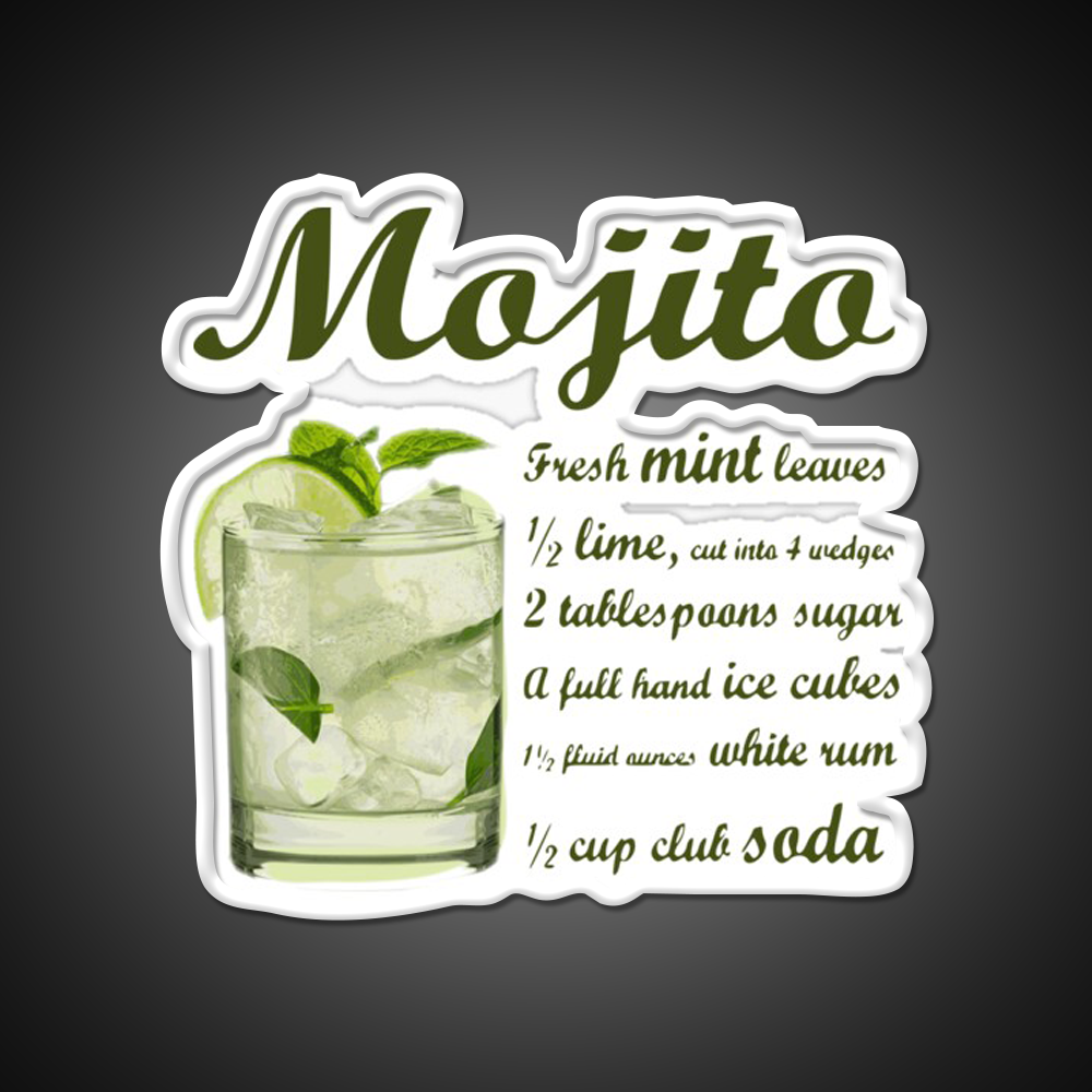Mojito Cocktail Bar Decor Led Neon Sign For Wall Decor Rgb Color - LED neon sign view 11