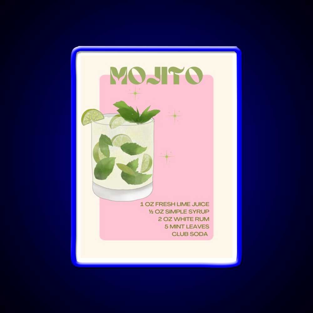 Mojito Cocktail Bar Decor Led Neon Sign Neon Party Signs Rgb Color - LED neon sign view 5