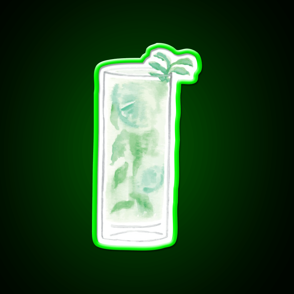 Mojito Drink Cocktail Bar Decor Led Neon Sign Rgb Color - Shineneon