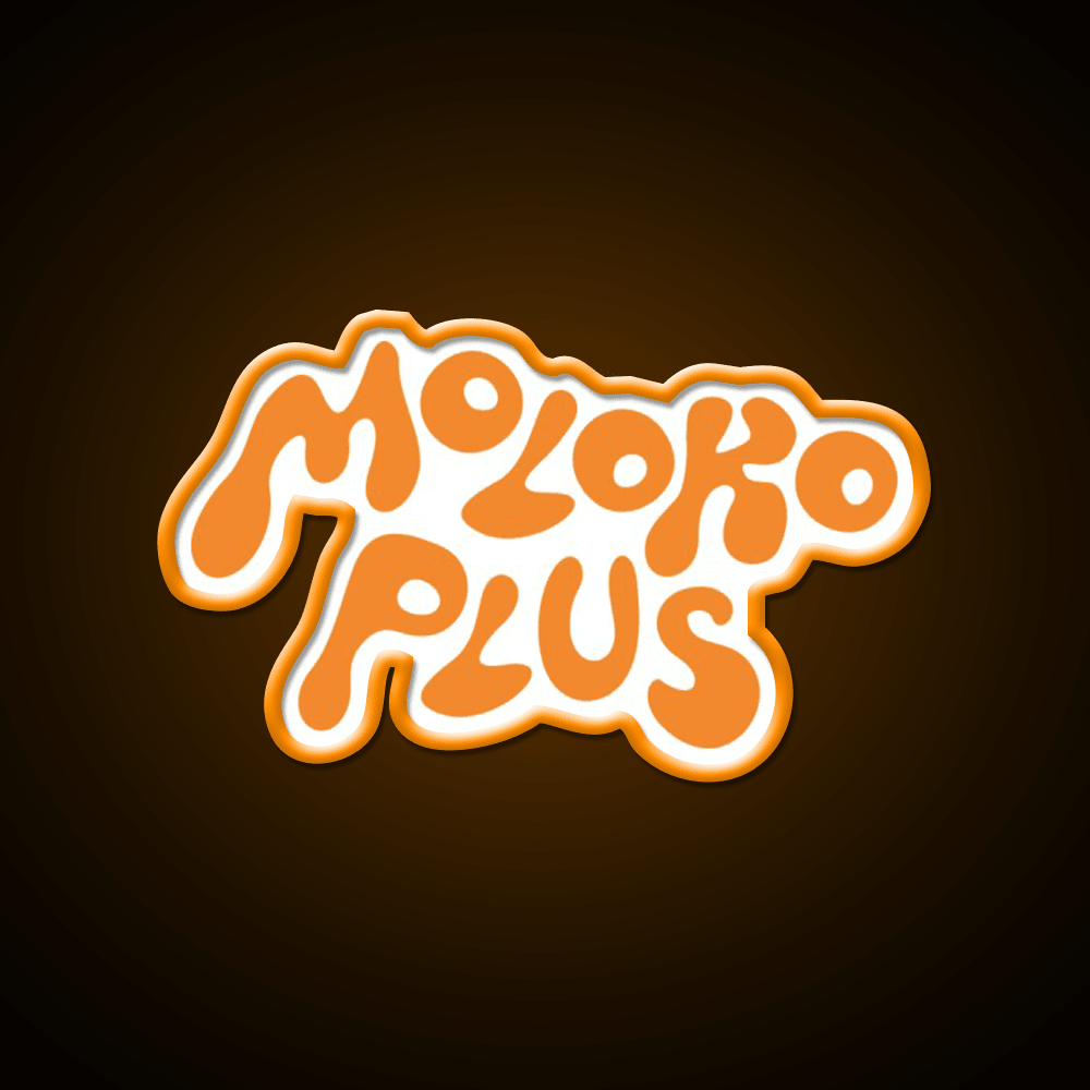 Moloko Plus Orange Cocktail Bar Decor Led Neon Sign Rgb Color - Shineneon