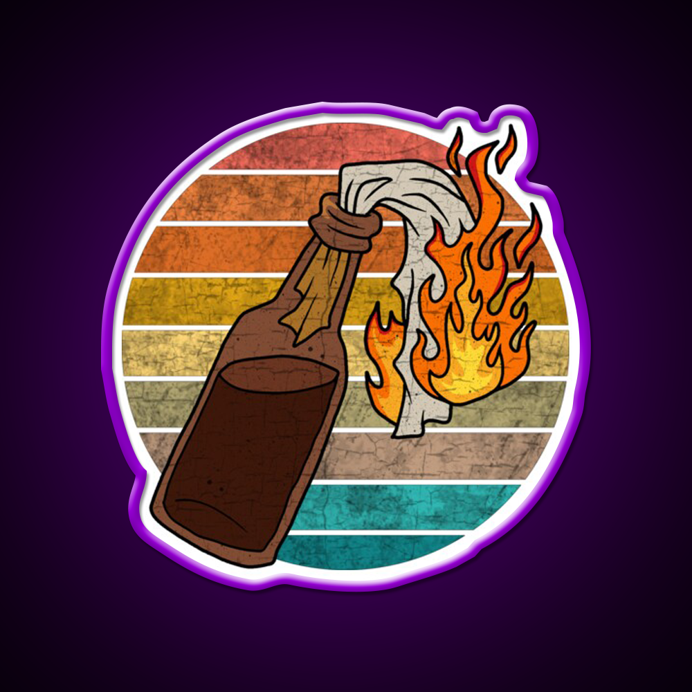 Molotov Cocktail Bar Decor Led Neon Sign For Home Bar Decor Rgb Color - LED neon sign view 9