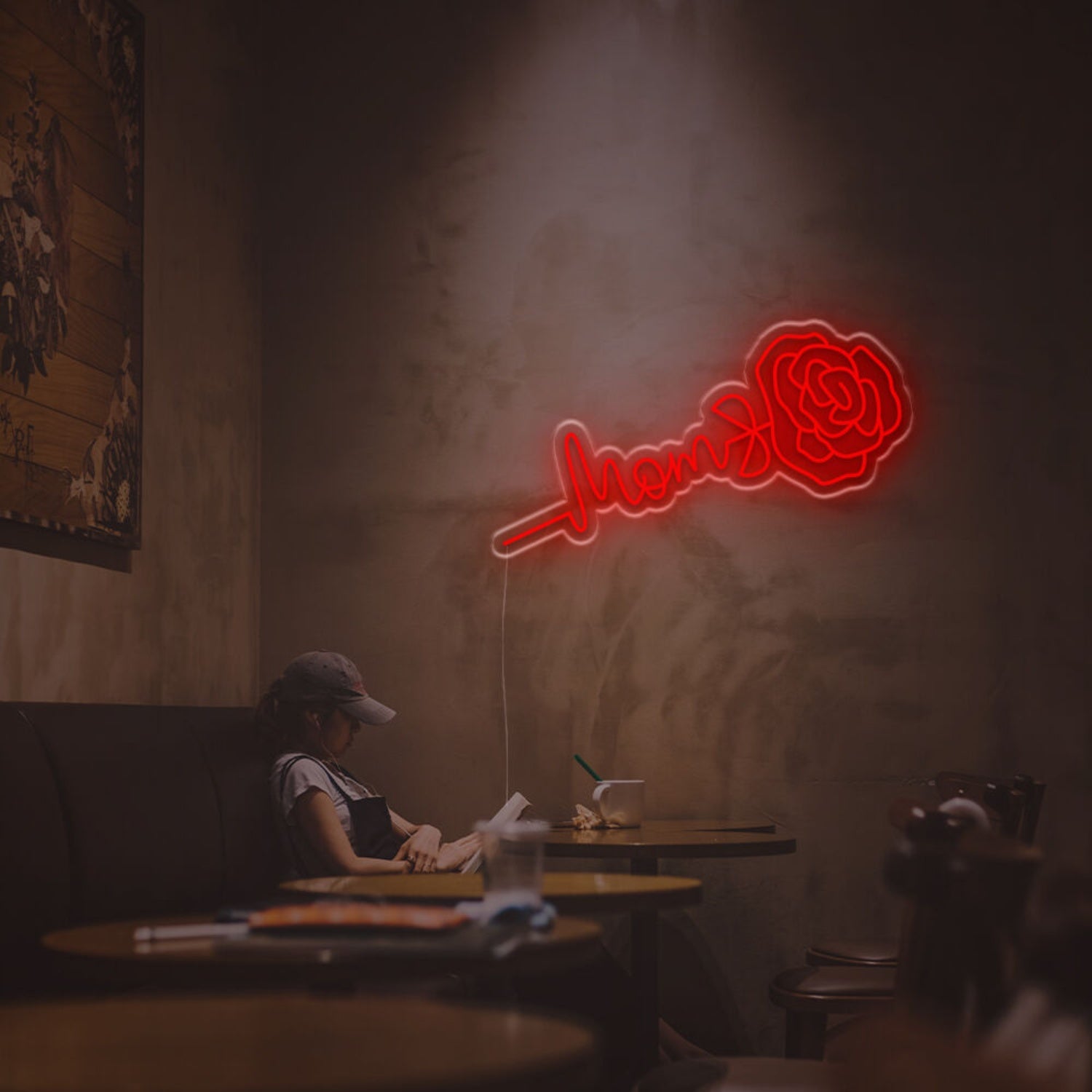 Mom Rose Led Neon Sign | Shineneon