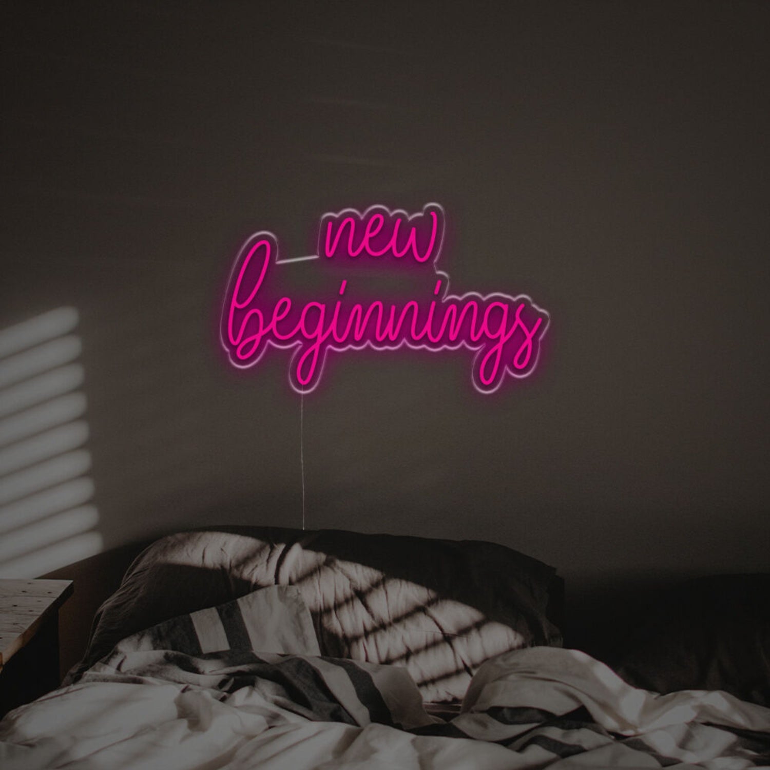 Moments New Beginnings Led Neon Sign For Weddings | Shineneon