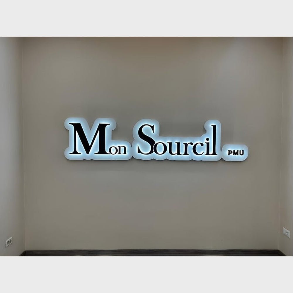 Mon Sourcil Pmu 3D Backlit Channel Letters Led Light Sign - Shineneon