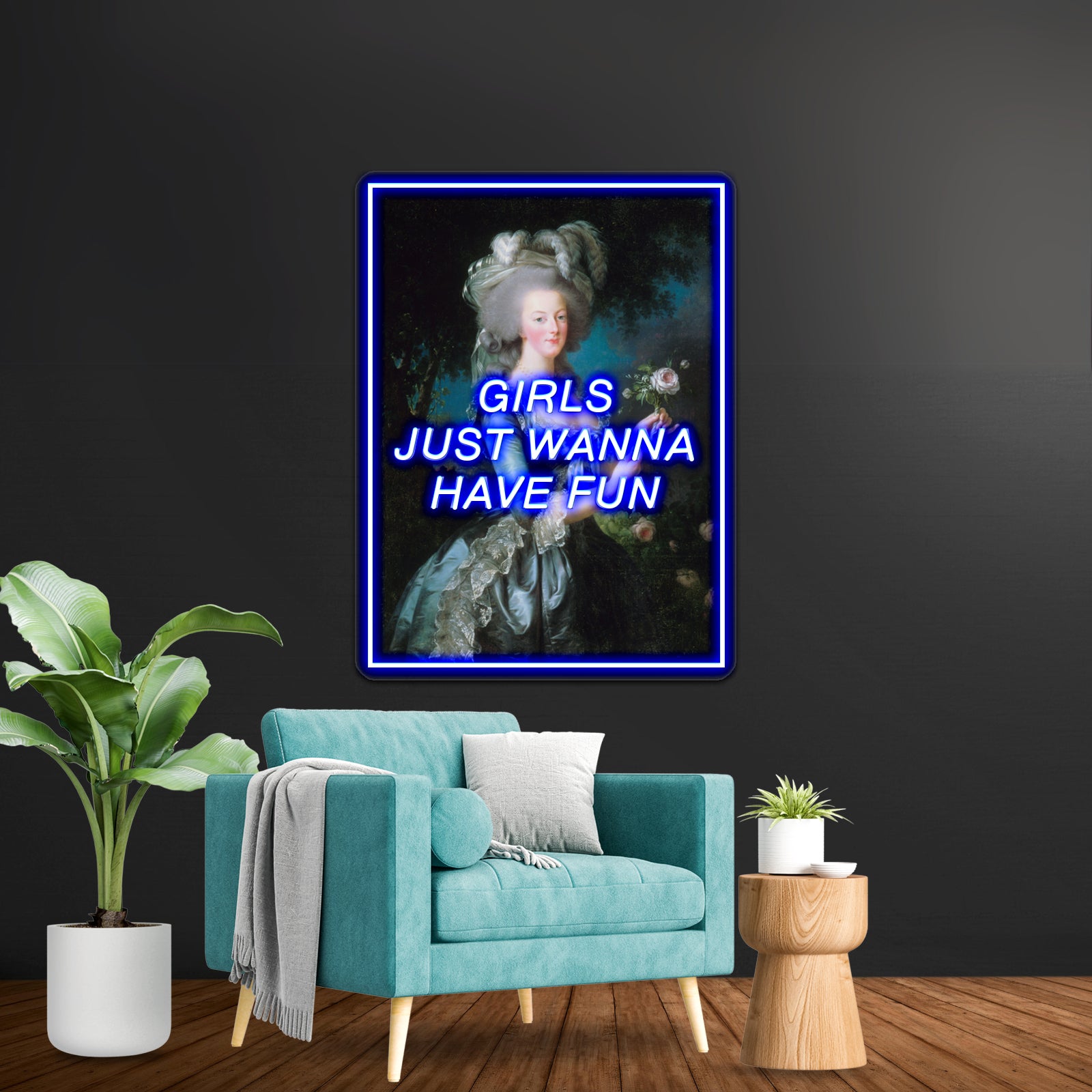 Monarchs Just Wanna Have Fun Artwork Neon Wall Signs | Shineneon