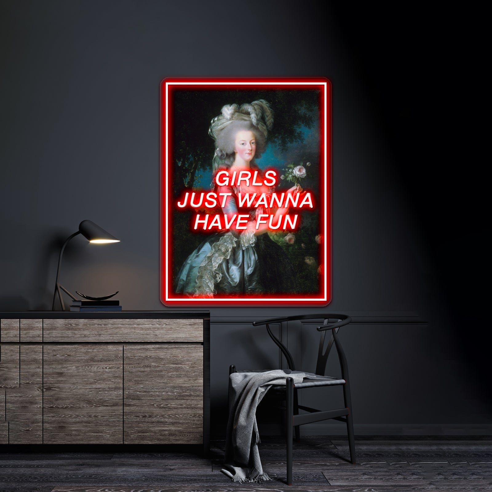 Monarchs Just Wanna Have Fun Artwork Neon Wall Signs | Shineneon