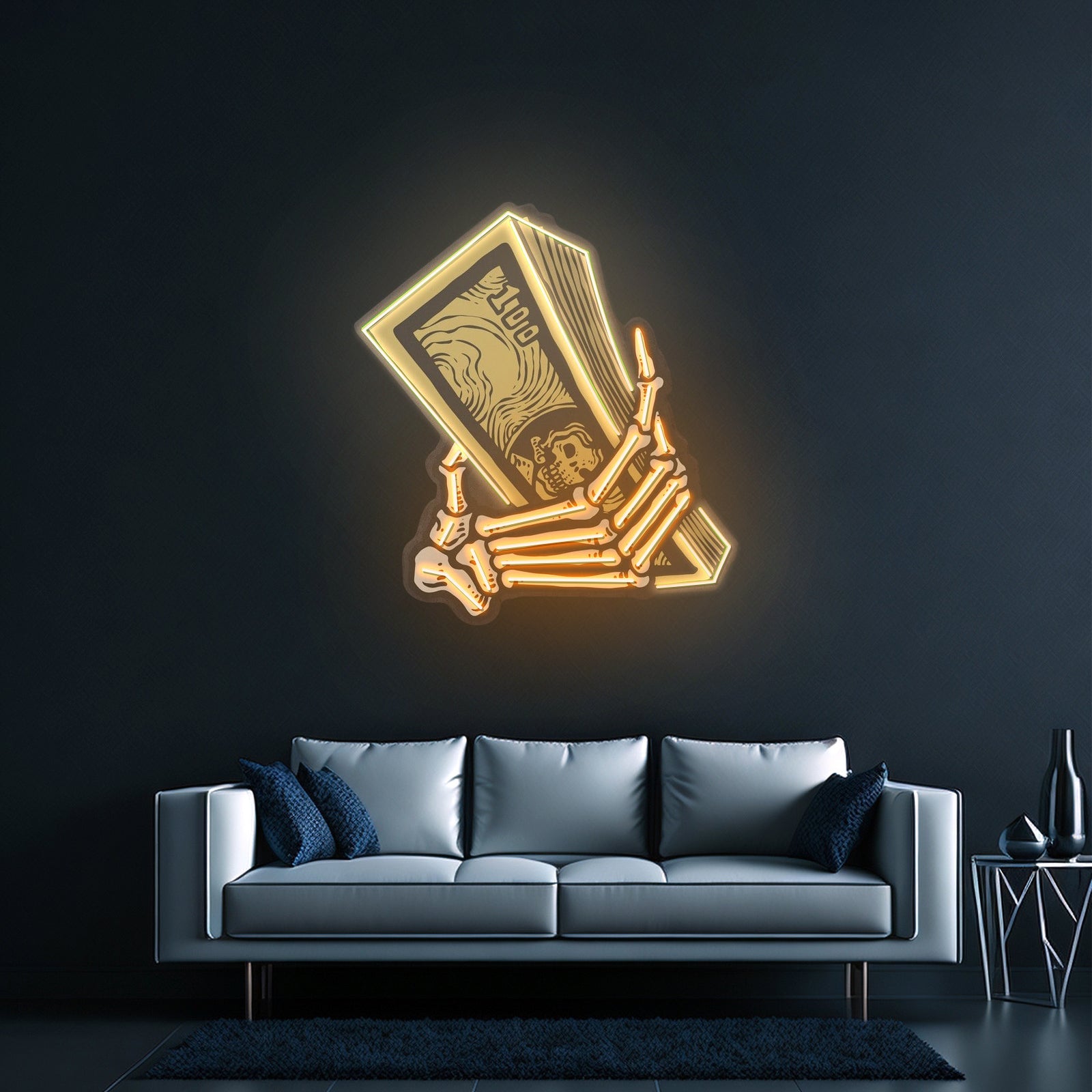 Money Hands Custom Led Signs Artwork For Sale - Shineneon