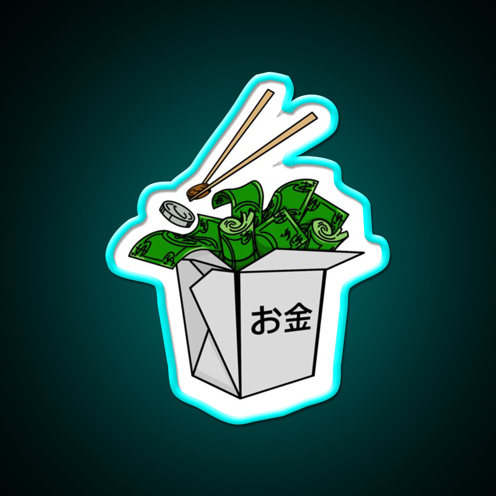 Money Hungry Led Neon Sign Chinese Food Rgb Color