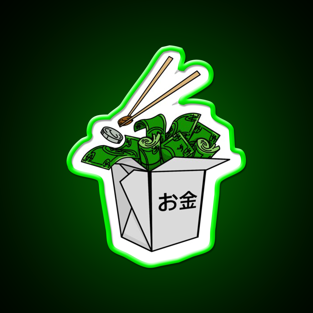 Money Hungry Led Neon Sign Chinese Food Rgb Color