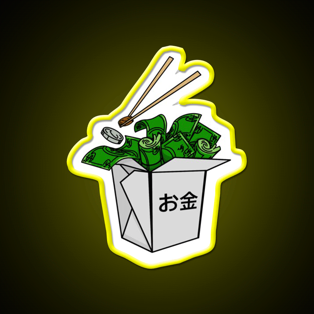 Money Hungry Led Neon Sign Chinese Food Rgb Color