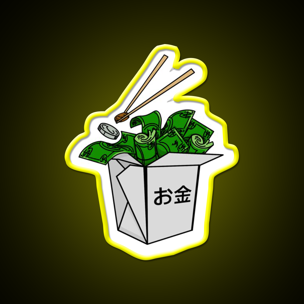 Money Hungry Led Neon Sign Chinese Food Rgb Color