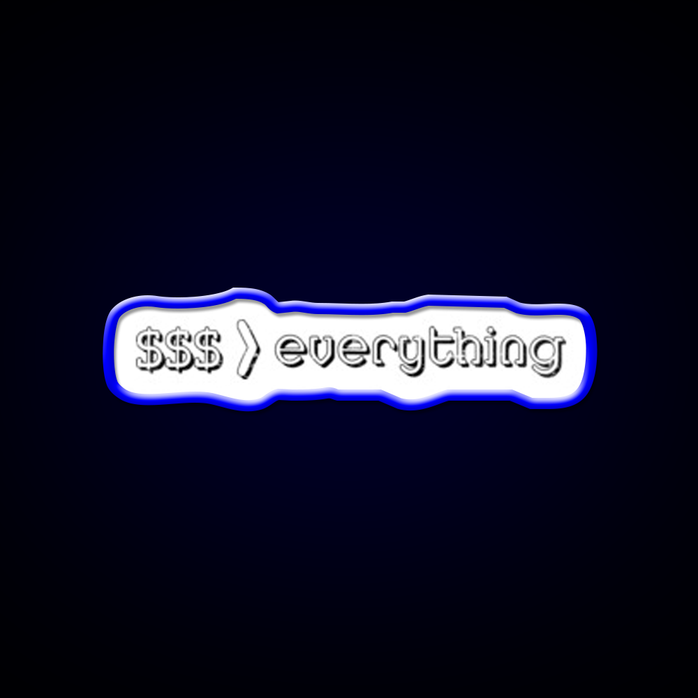 Money Over Everything Gym Fitness Led Neon Sign Rgb Color