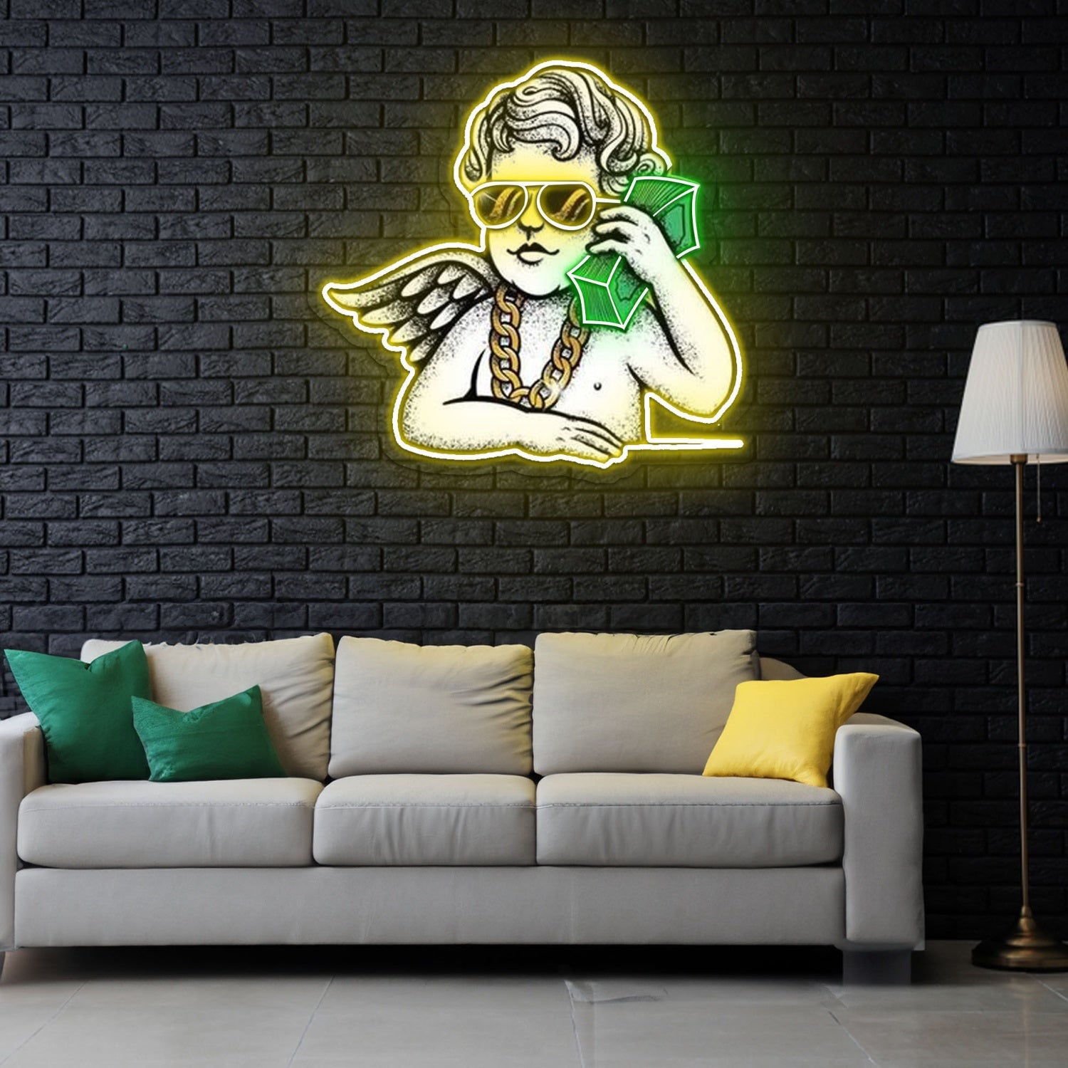 Money Talk Led Neon Sign X Acrylic Artwork | Shineneon