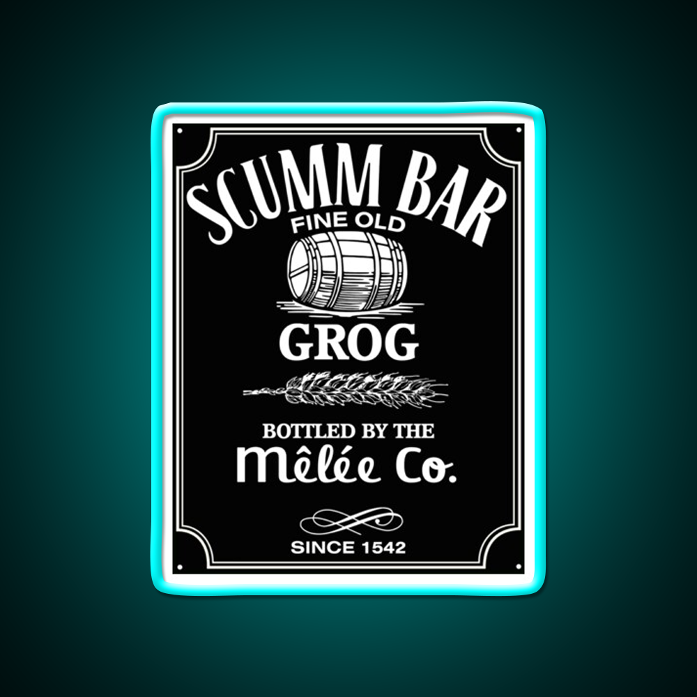 Monkey Island Scumm Bar Grog Gadgets Whiskey Drink Bar Led Neon Sign Rgb Color