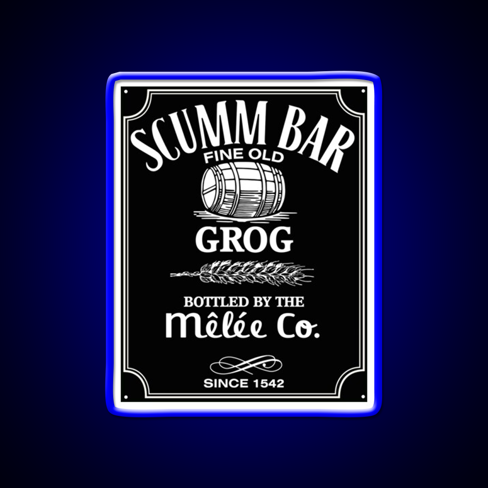 Monkey Island Scumm Bar Grog Gadgets Whiskey Drink Bar Led Neon Sign Rgb Color