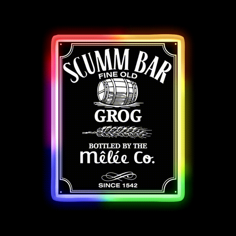 Monkey Island Scumm Bar Grog Gadgets Whiskey Drink Bar Led Neon Sign Rgb Color