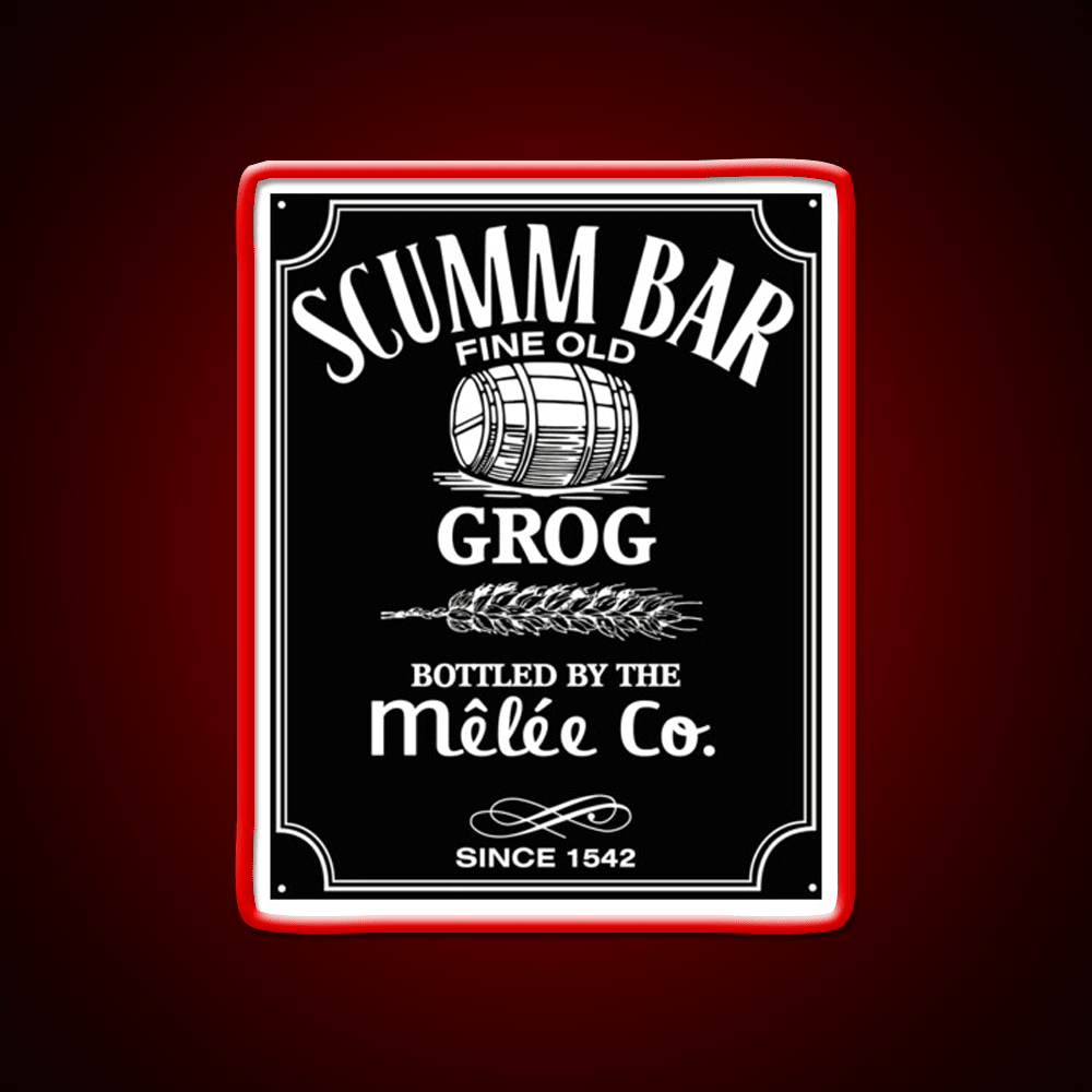 Monkey Island Scumm Bar Grog Gadgets Whiskey Drink Bar Led Neon Sign Rgb Color - Shineneon