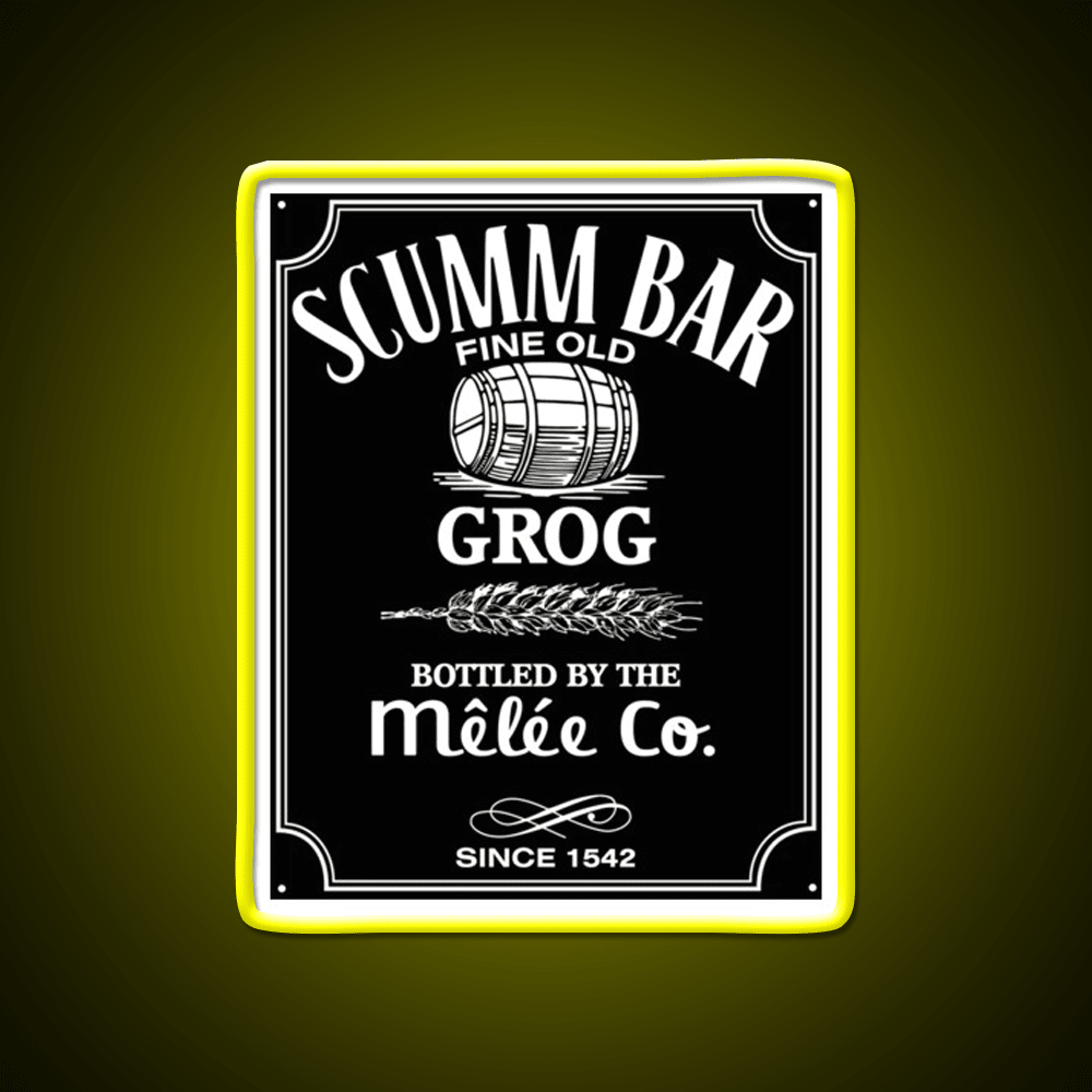 Monkey Island Scumm Bar Grog Gadgets Whiskey Drink Bar Led Neon Sign Rgb Color - Shineneon