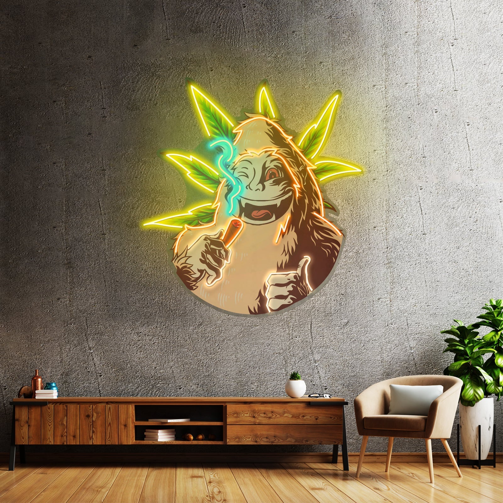 Monkey On Drugs Led Neon Sign Light Custom Led Signs - Shineneon