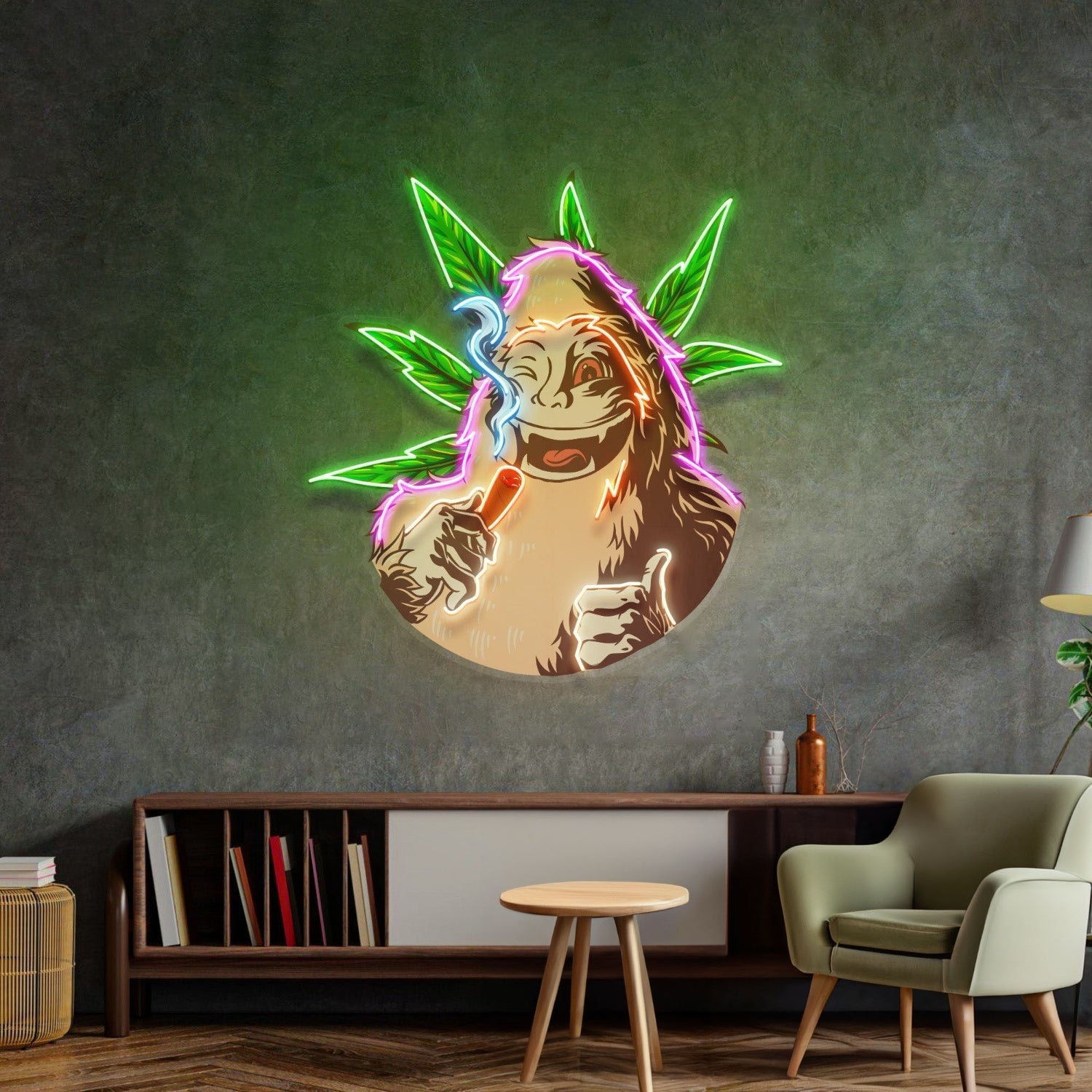 Monkey On Drugs Led Neon Sign Light Pop Art - Shineneon