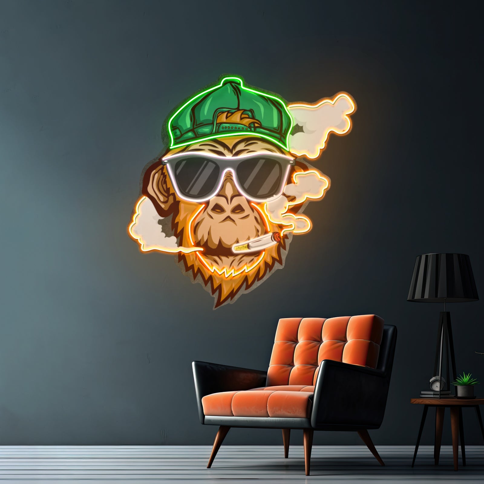 Monkey Smoking Cigar Led Neon Sign Light Custom Led Signs