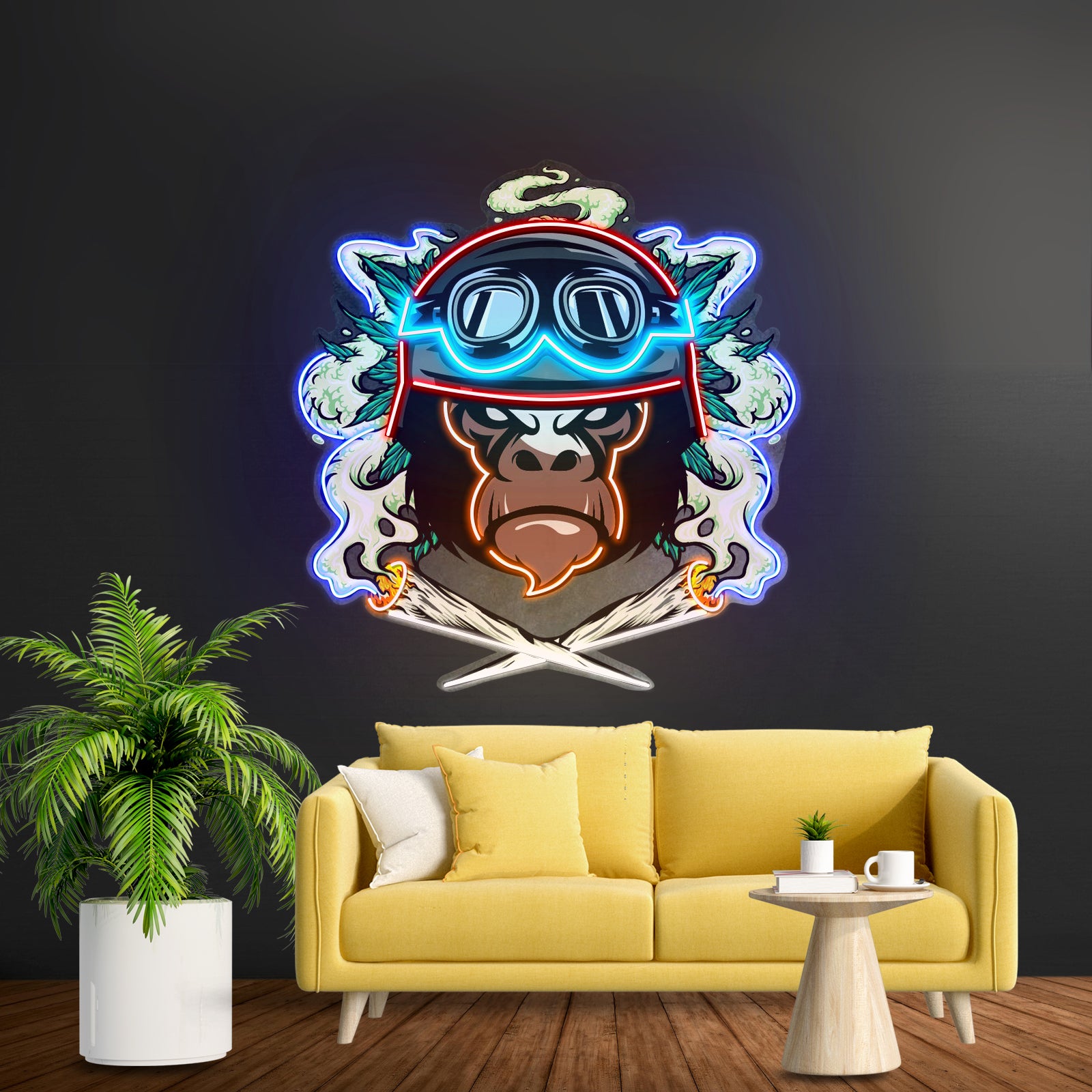 Monkey Soldier Led Neon Sign Light Custom Led Signs