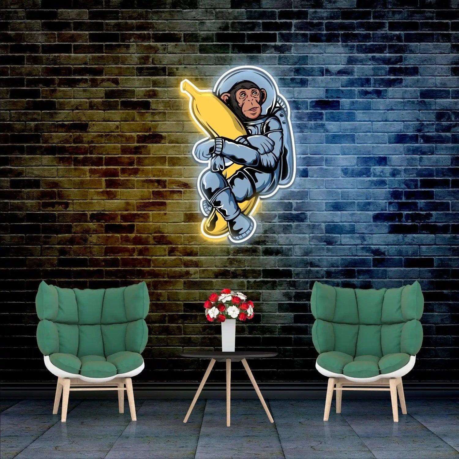 Monkey UV Light Neon Artwork Led Neon Sign | Shineneon