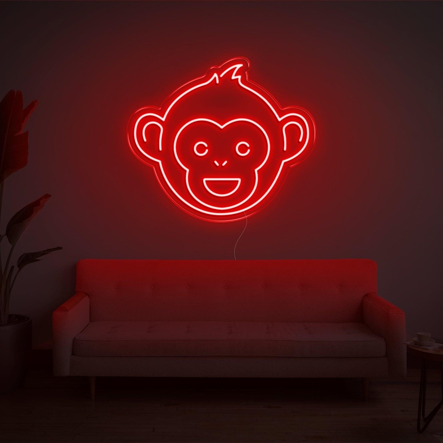 Monkey V2 Purple Cartoon Led Neon Sign For Living Room Kids Room Decor | Shineneon