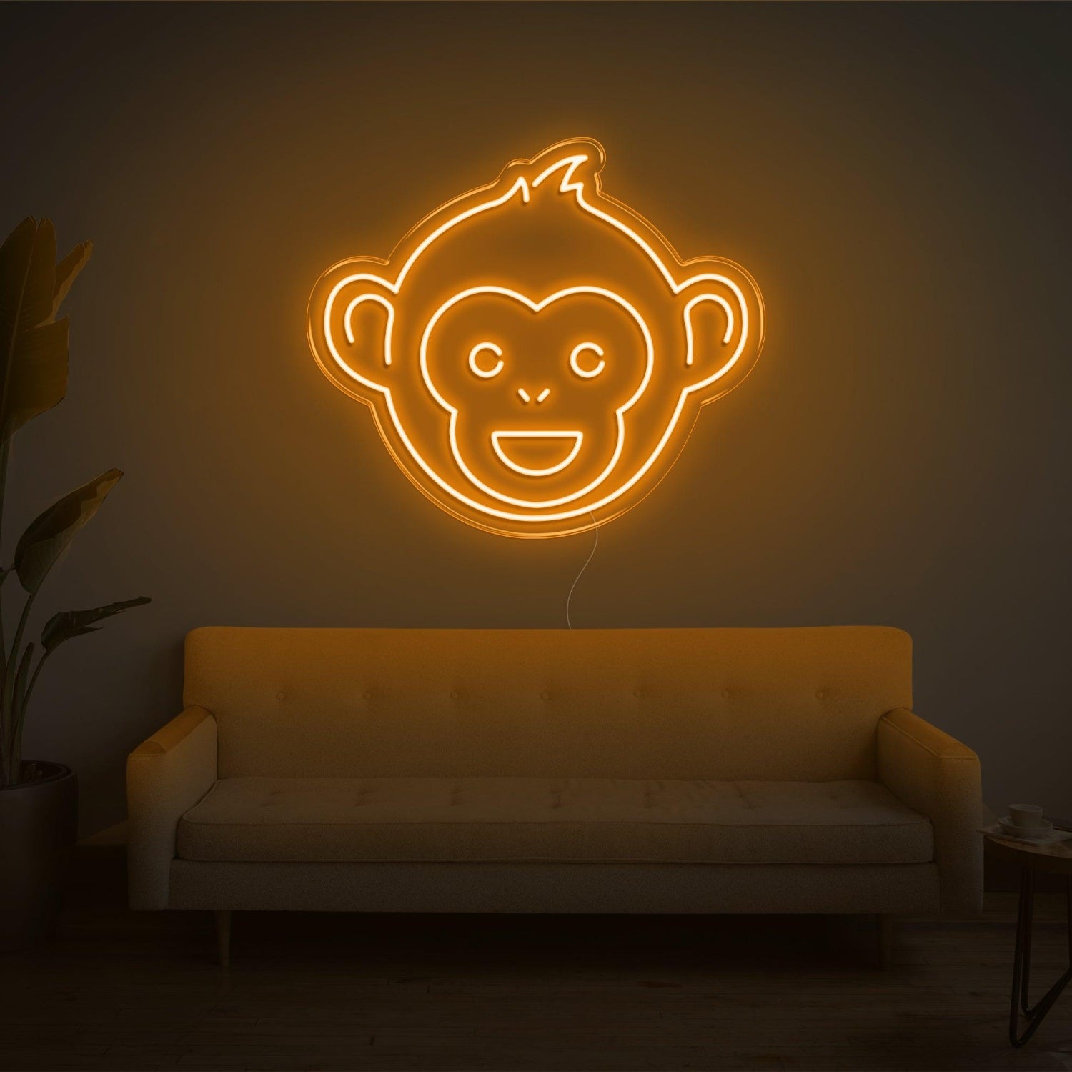 Monkey V2 Purple Cartoon Led Neon Sign For Living Room Kids Room Decor | Shineneon