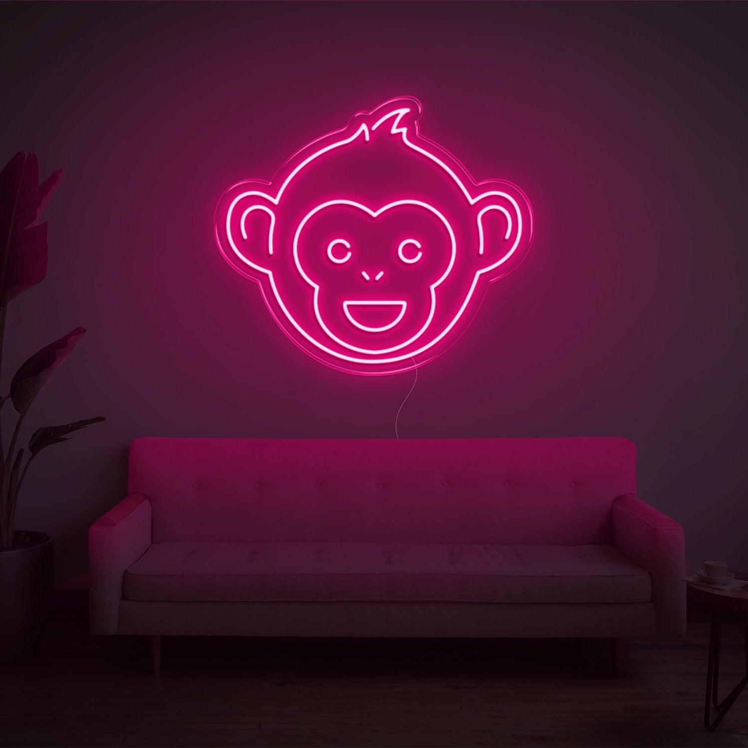 Monkey V2 Purple Cartoon Led Neon Sign For Living Room Kids Room Decor | Shineneon